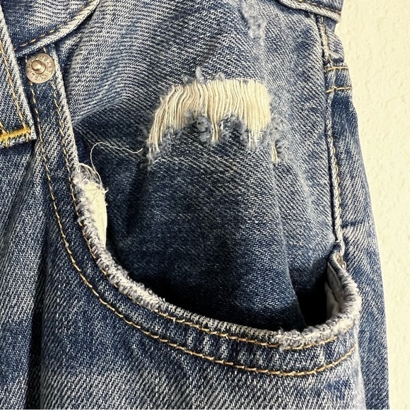 NWOT SLVRLAKE Women's London Distressed Denim Jeans Wash Gimme Shelter Size 31. - Picture 2 of 14